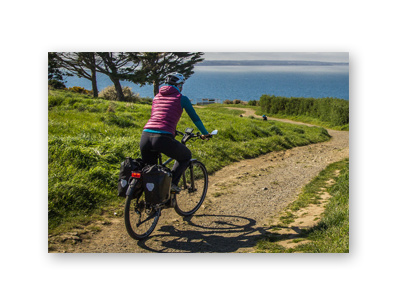 vélo sur 9 parcours de la Bretagne.